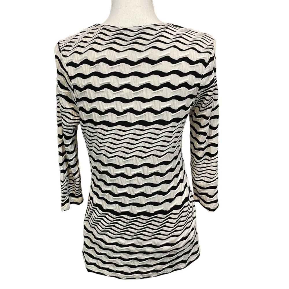 Investments Petites ¾ Sleeve Tunic Top.  Size PS - Picture 3 of 9
